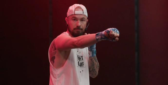 Aaron Swenson Throwing A Cross Punch