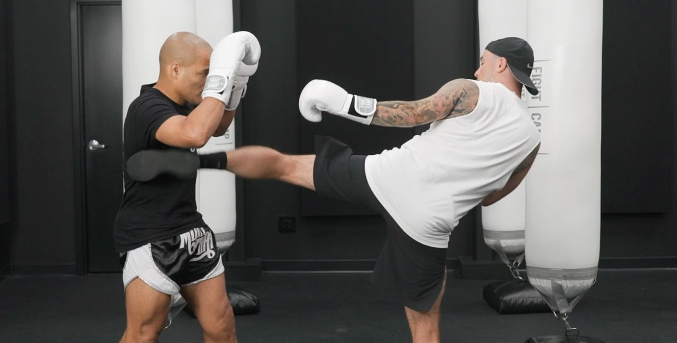 Aaron Swenson Doing Lead Body Kick