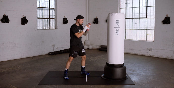 Aaron Swenson doing a boxer's bounce