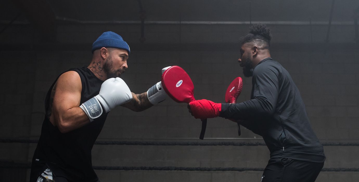 Aaron Swenson and Coach PJ Training For a Boxing Match