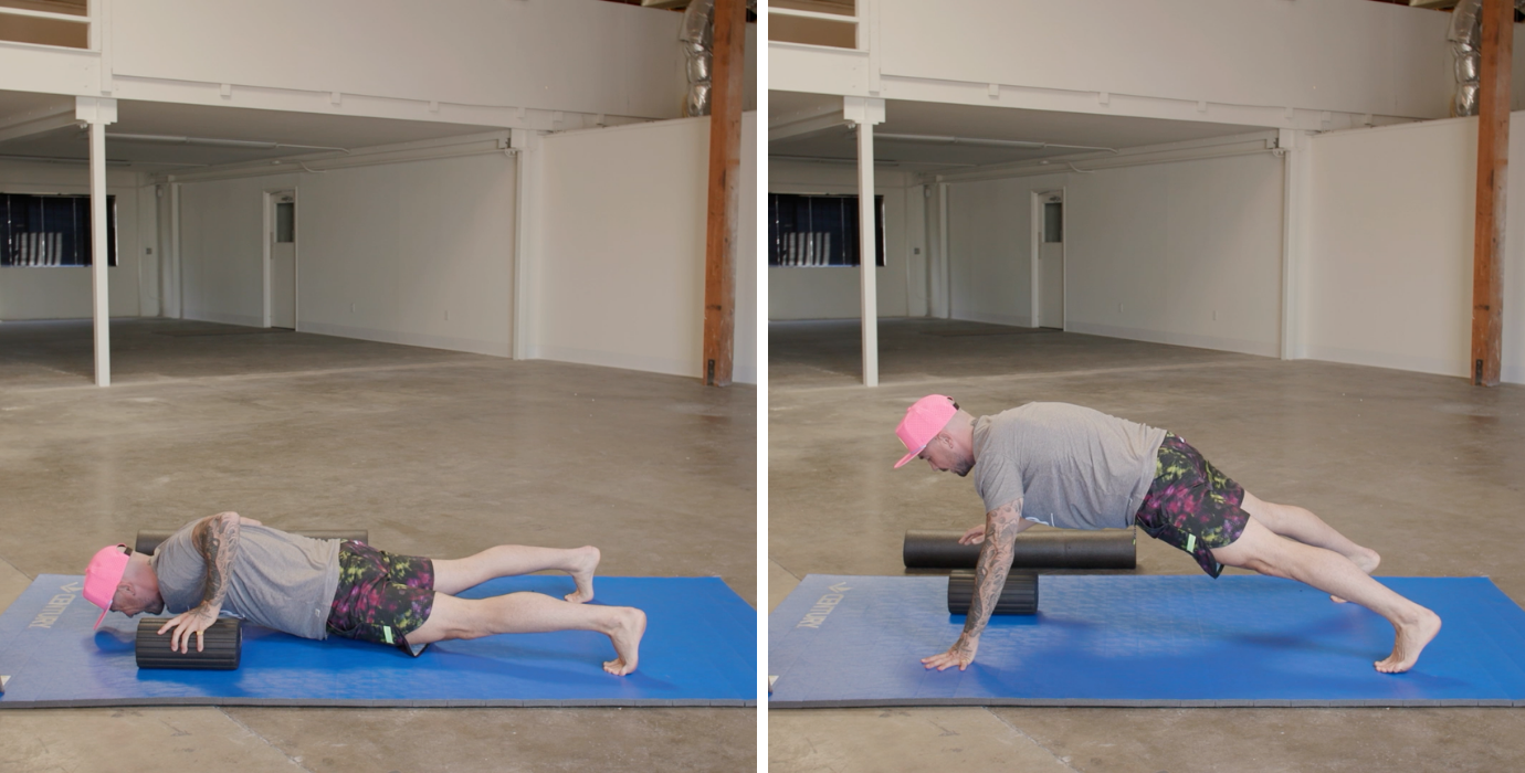 Push-Up Pass with a Foam Roller