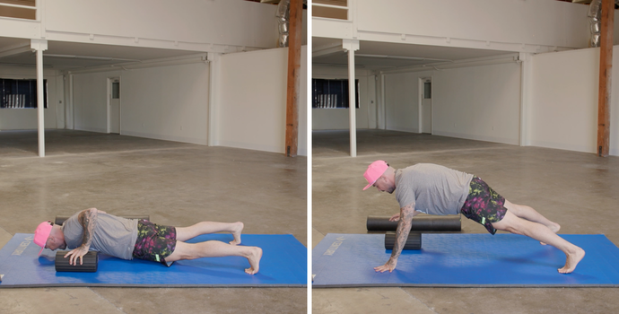 Push-Up Pass with a Foam Roller