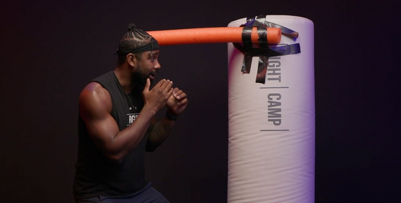 Coach PJ Doing a Bob & Weave Boxing Drill