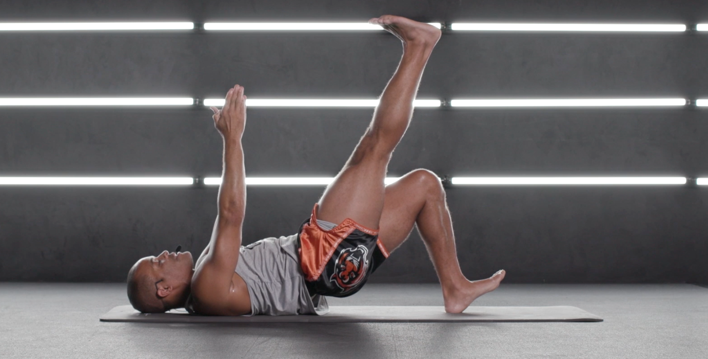 Single-Leg Floor Bridge (Right Leg)