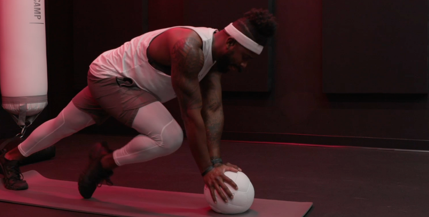 Coach PJ Doing Mountain Climbers