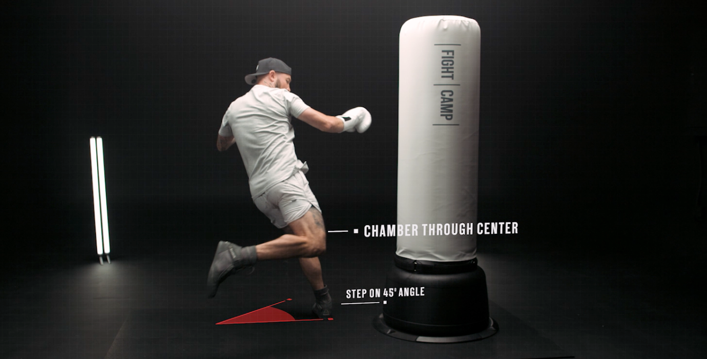Kickboxing - Stepping on a 45 degree angle