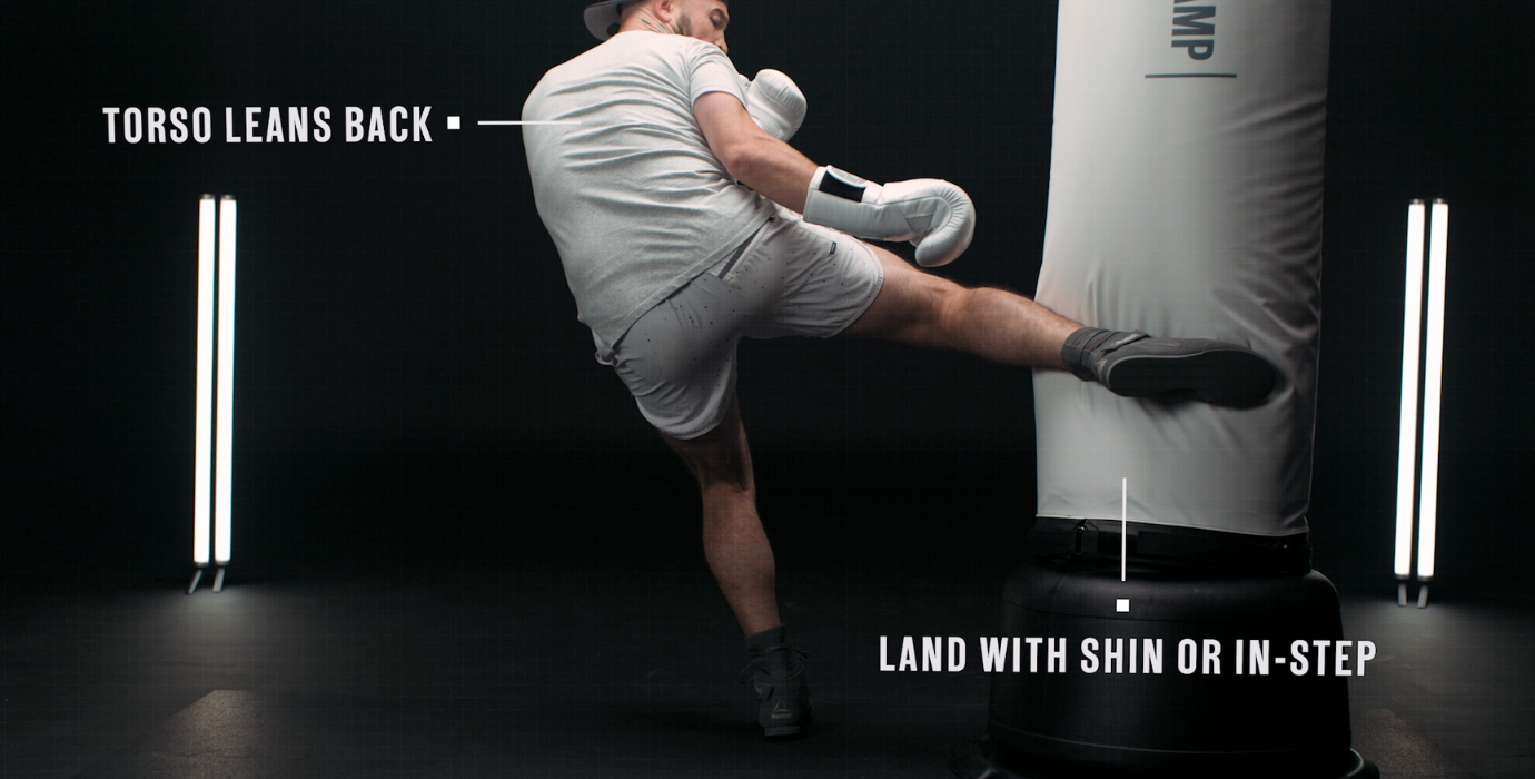 Kicking with your shin