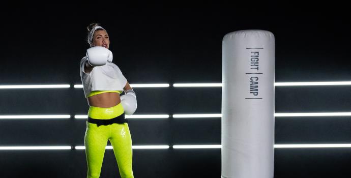Shanie Smash Wearing Boxing Gloves