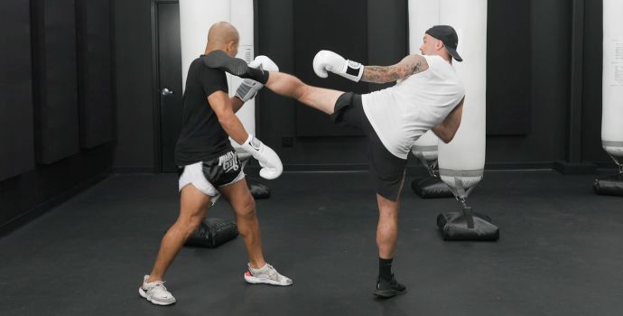 Aaron Swenson Doing a Question Mark Kick