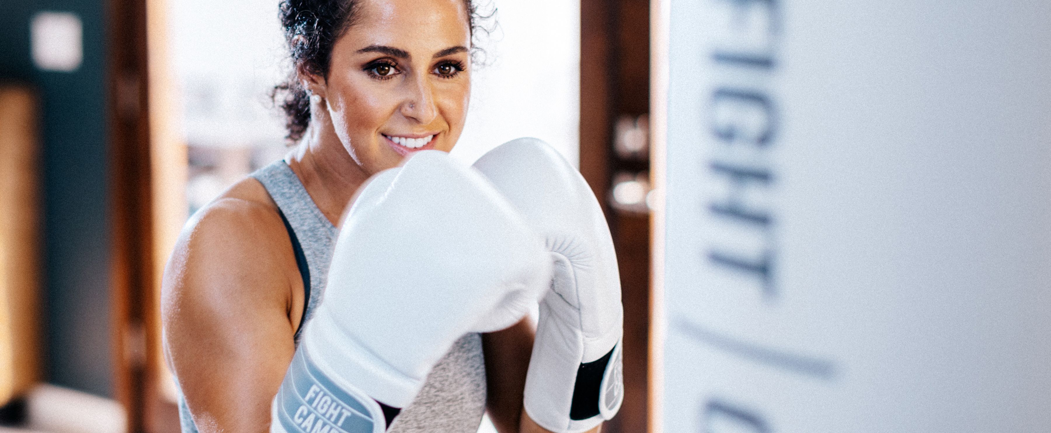 FightCamp - Boxing Glove Sizes, Boxer with Fitted Boxing Gloves