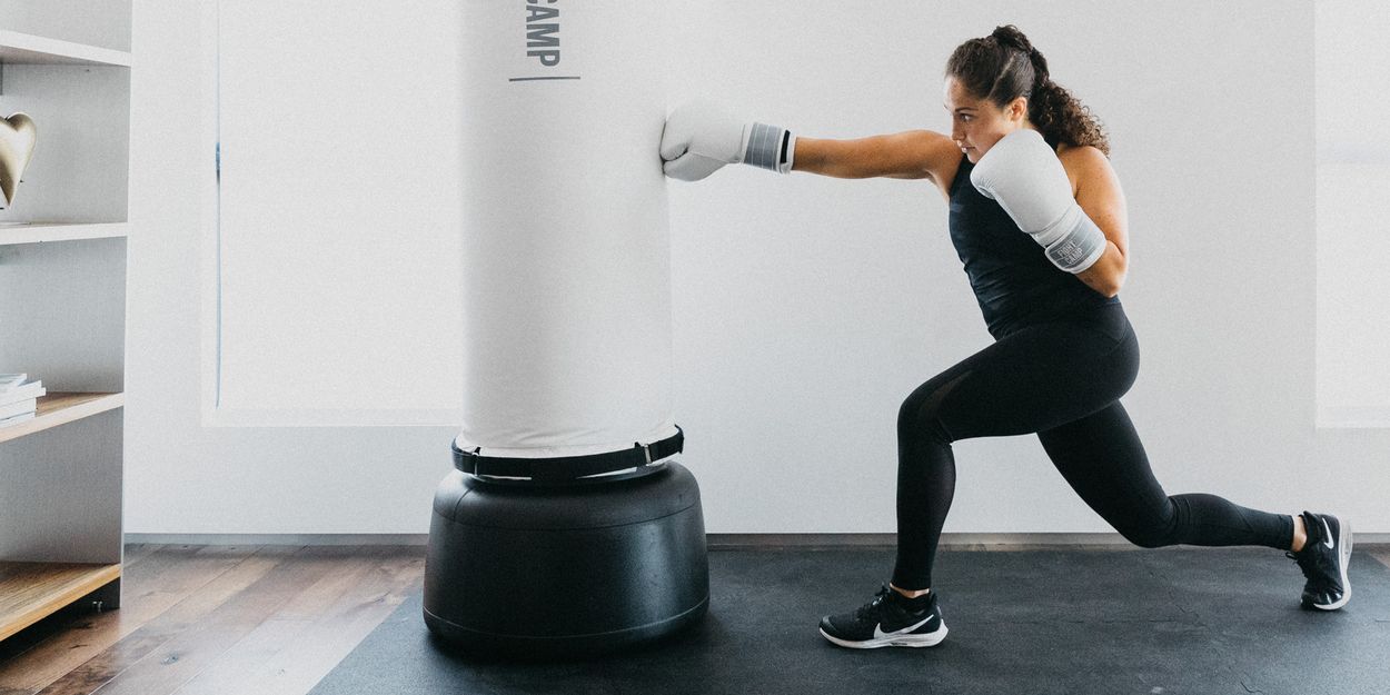 punching bag machine technique Claribel Peck