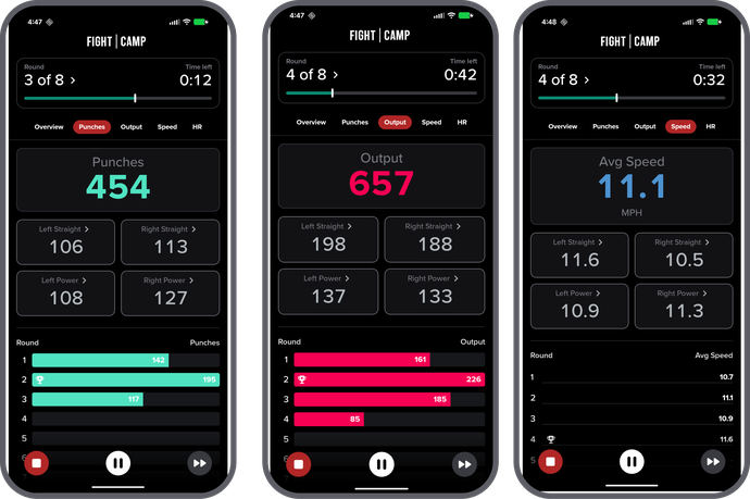 FightCamp UI for Drills