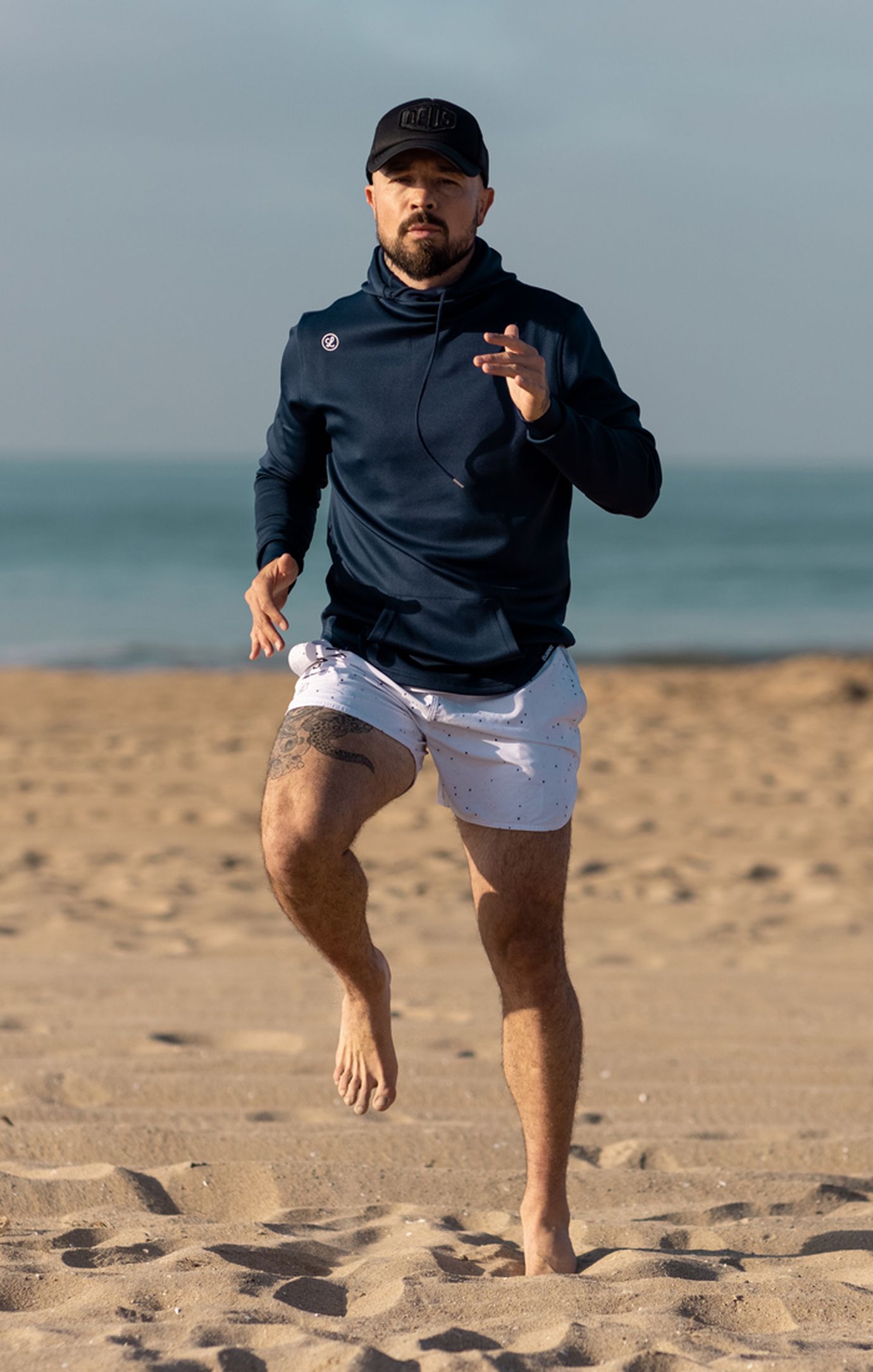 Aaron Swenson Doing Roadwork For Boxing Training
