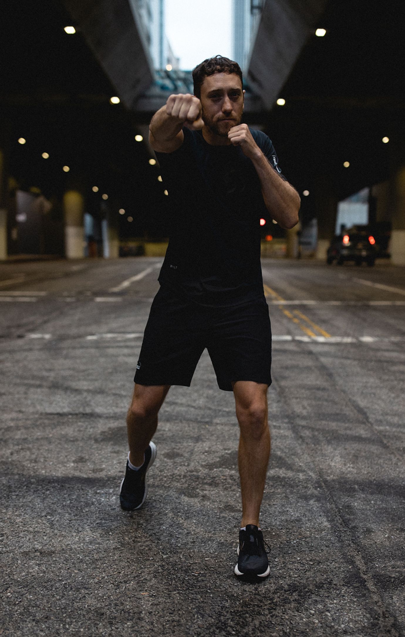 Tommy Duquette Doing a Lunge Punch