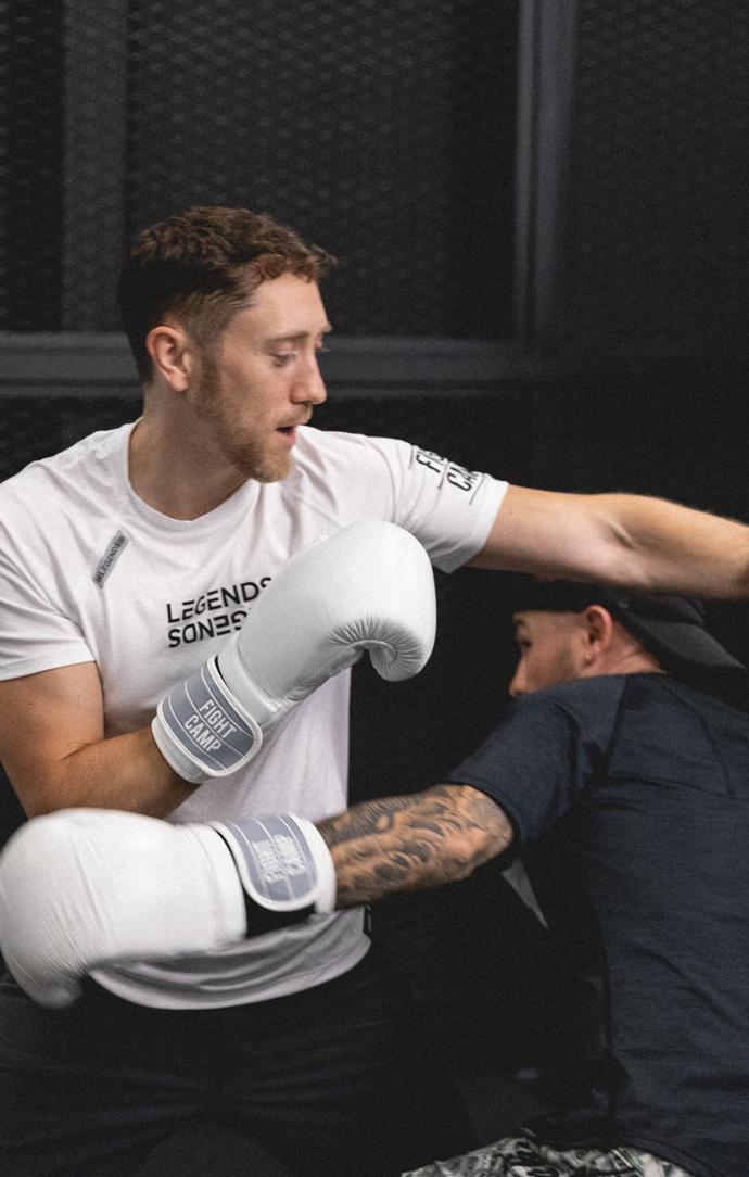 Aaron Swenson Sparring For Boxing Training