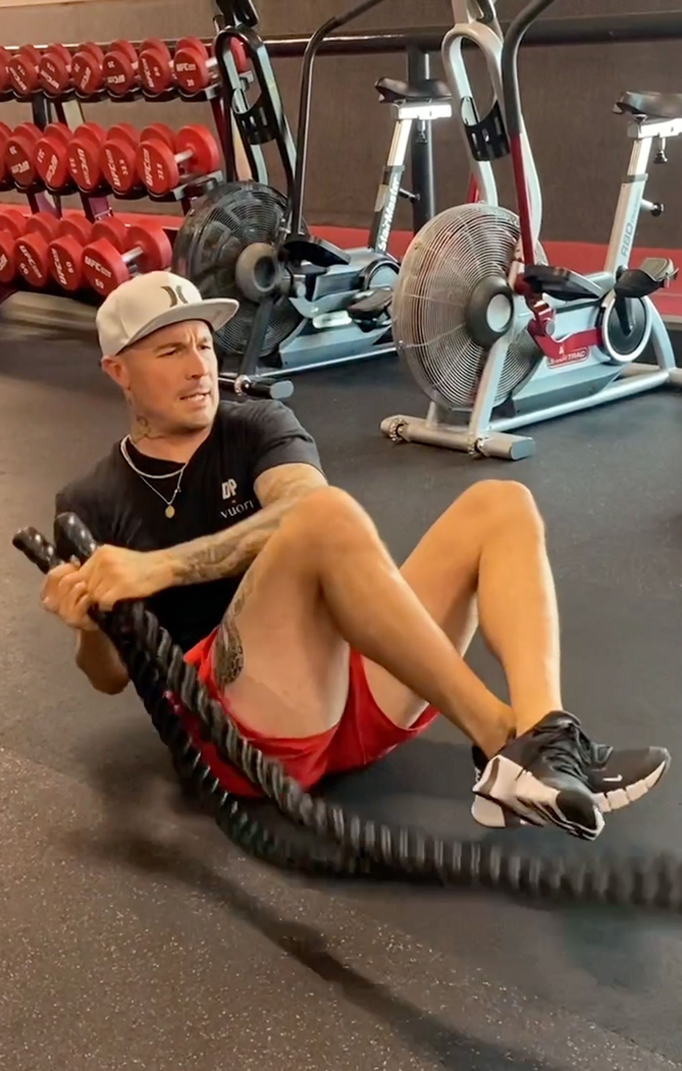 Aaron Swenson Training With Ropes For Boxing