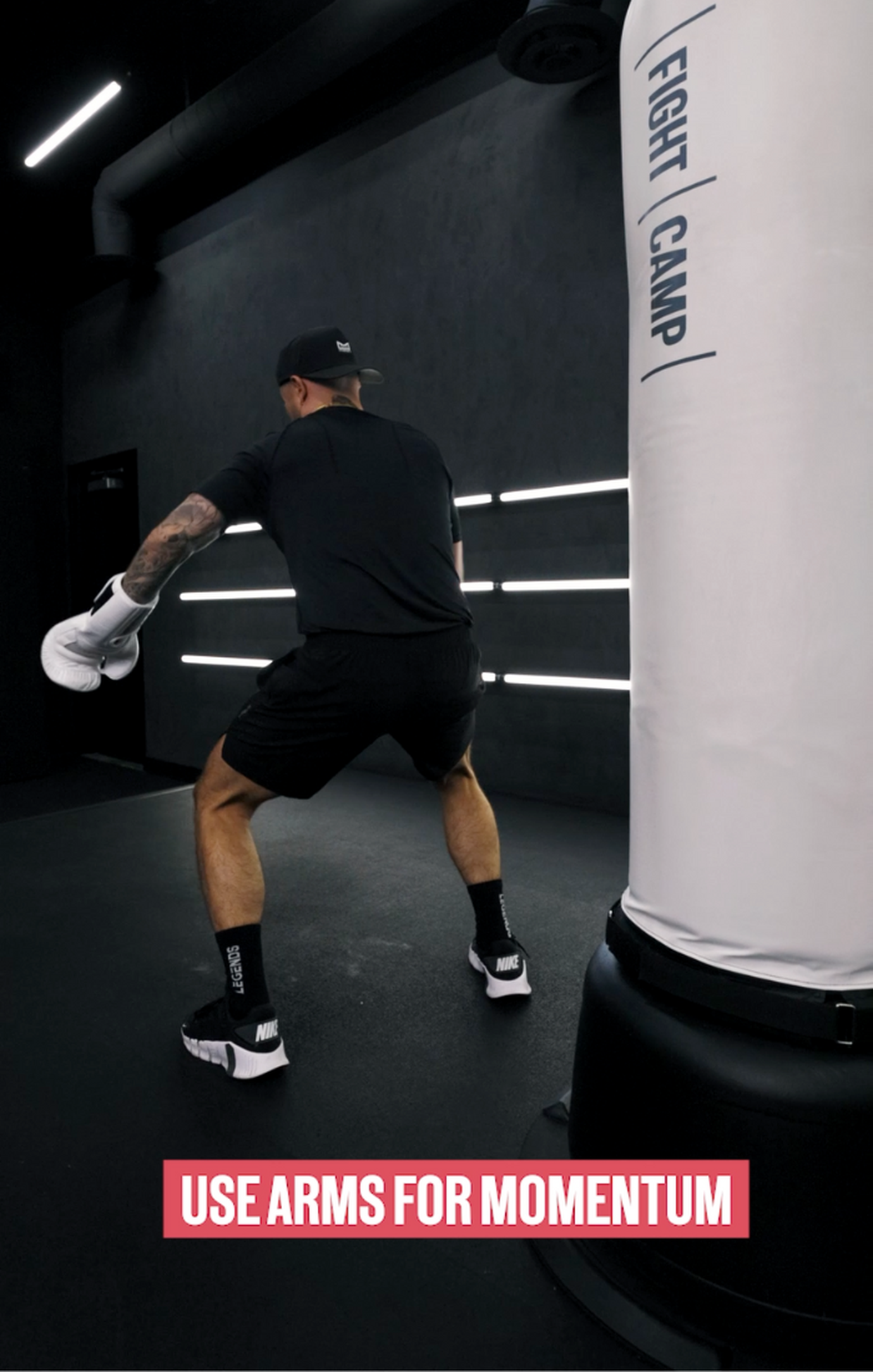 Use your arms for momentum