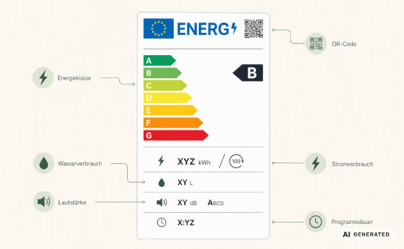 Neues Energielabel - Erklärung der einzelnen Kategorien auf dem Label