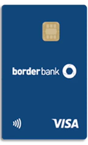 Border Bank Visa Credit Card card