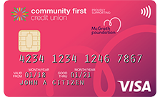 Community First Low Rate Pink Credit Card card