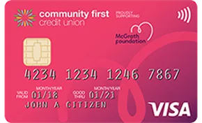 Community First Low Rate Pink Credit Card card