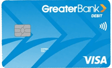 Greater Bank Visa Credit Card card