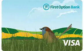 First Option Bank Low Rate Visa Credit Card card