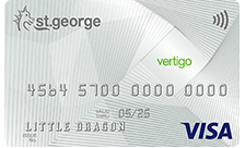 St.George Bank Vertigo Credit Card - Cashback Offer card