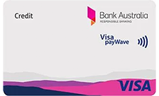 Bank Australia Low Rate Visa Credit Card card
