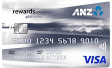 ANZ Rewards Platinum Credit Card card