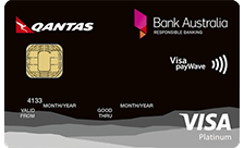 Bank Australia Platinum Rewards Visa Credit Card card