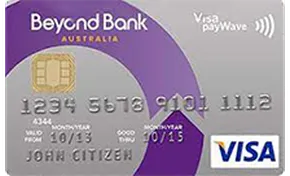 Beyond Bank Low Rate Visa Credit Card card