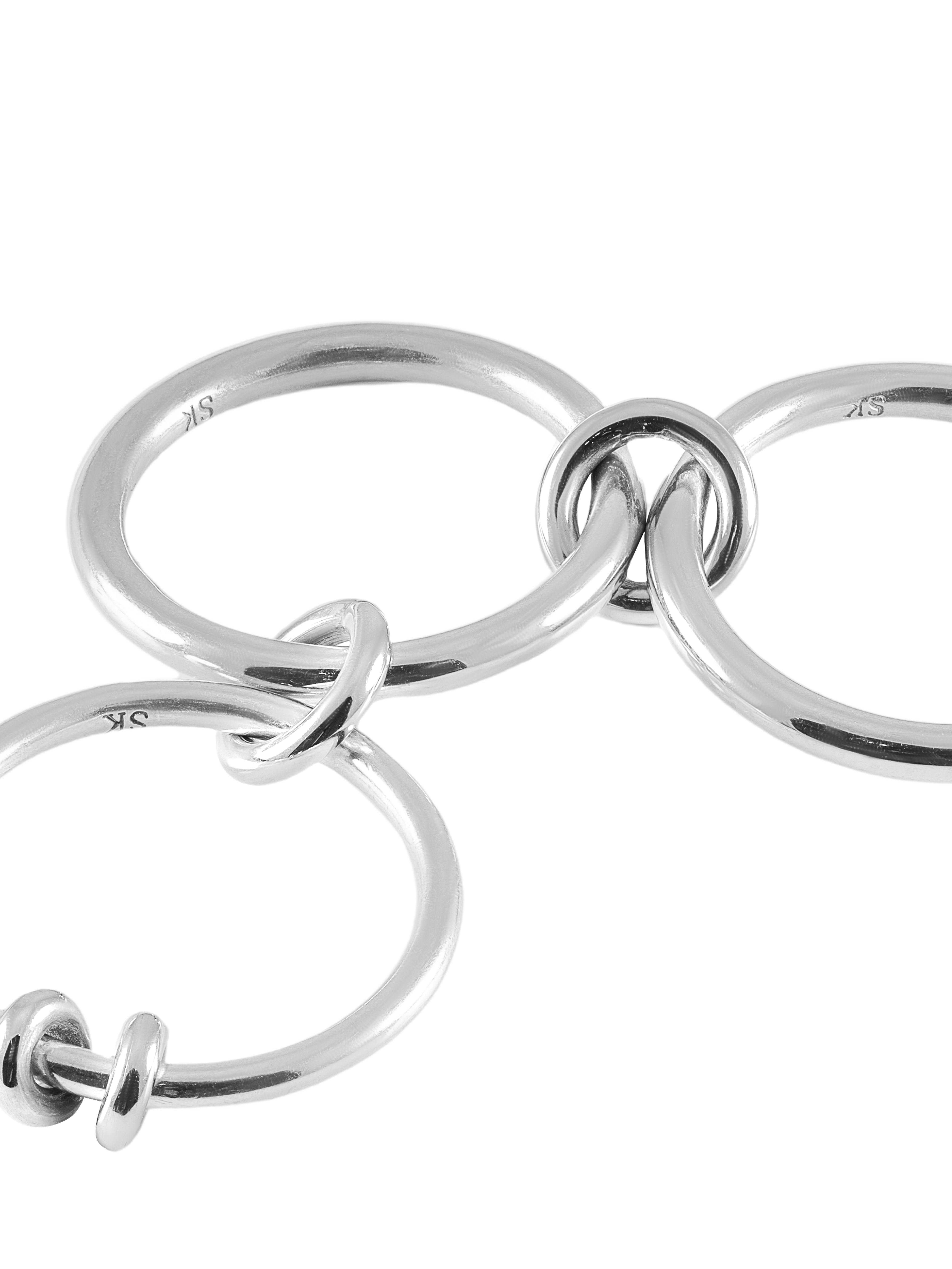 Spinelli Kilcollin's Raneth Silver 3 Linked Rings | Silver Rings