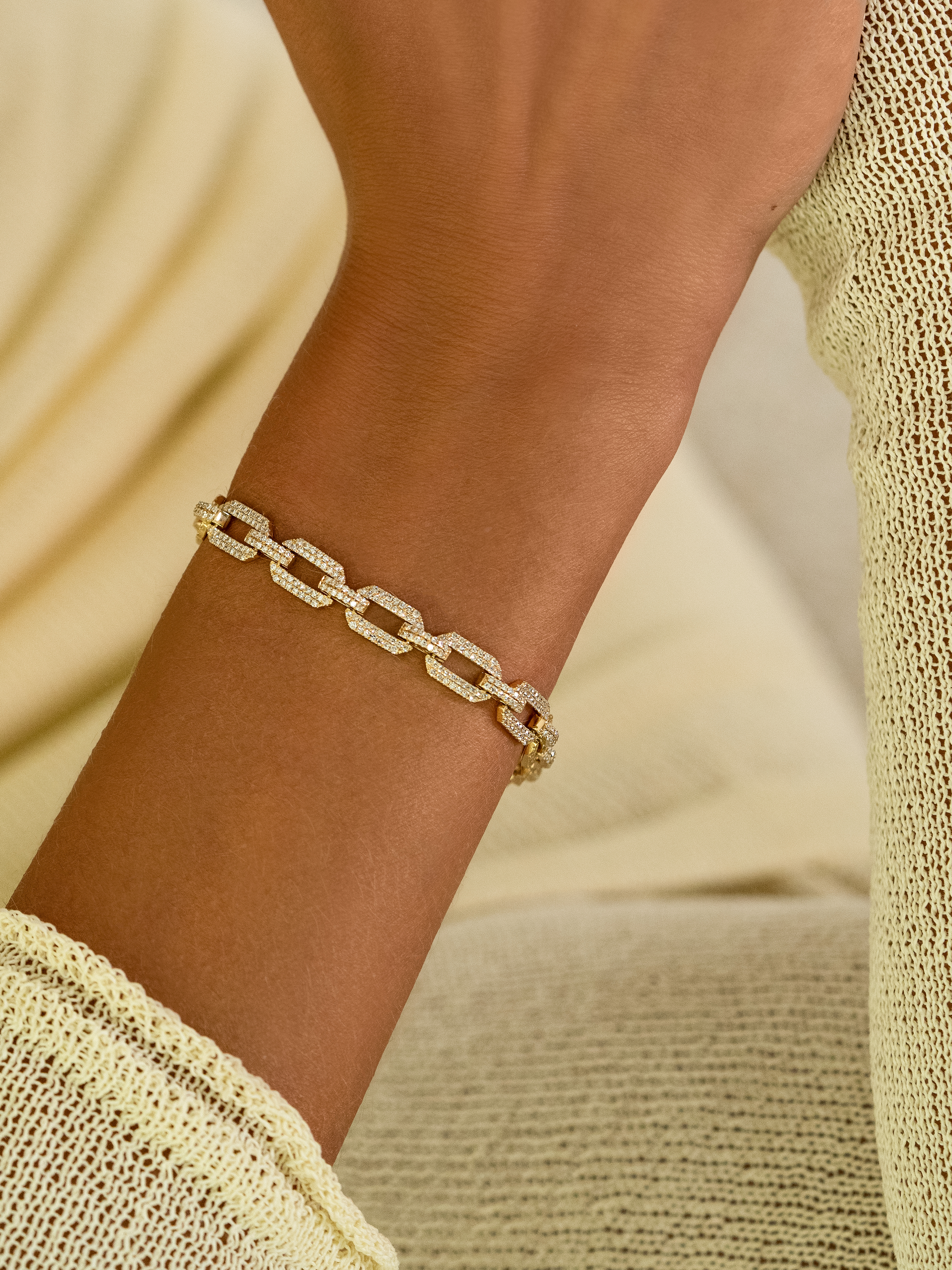 ブレスレット XL Chubby Knife Edge Link Bracelet22.9cm Chubby XL Link Knife Edge Chain Bracelet With Clip Clasp
