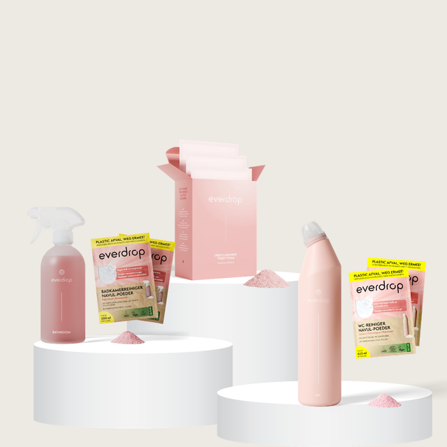 Toiletreiniger navul-poeder starterset