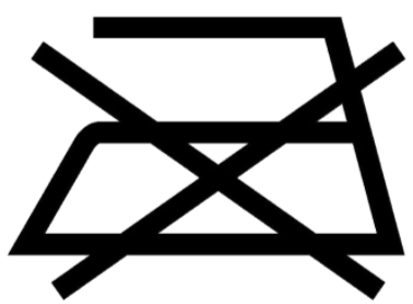symbol nicht bügeln