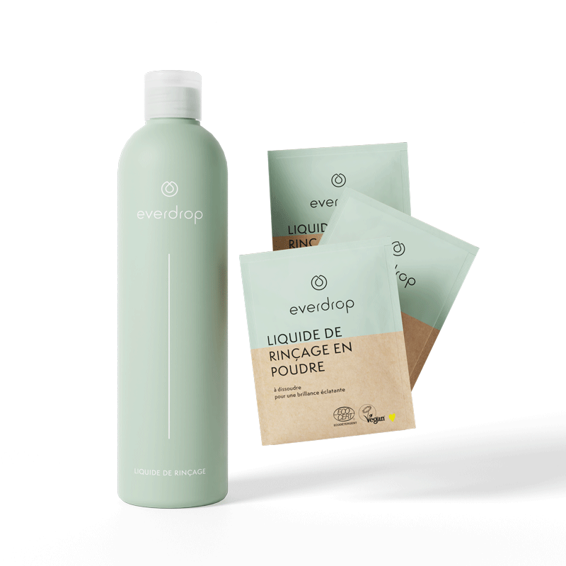 everdrop produit liquide de rincage en poudre