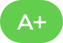 Hellgrünes Symbol mit weißem A+ als Kennzeichnung für sehr gute LEND Score-Werte für Kreditprojekte mit extrem tiefer Ausfallrate.