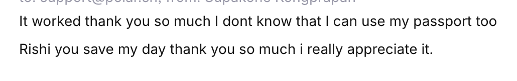 Community testimonial