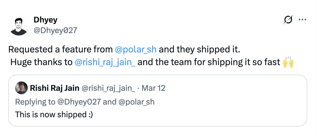 Community testimonial