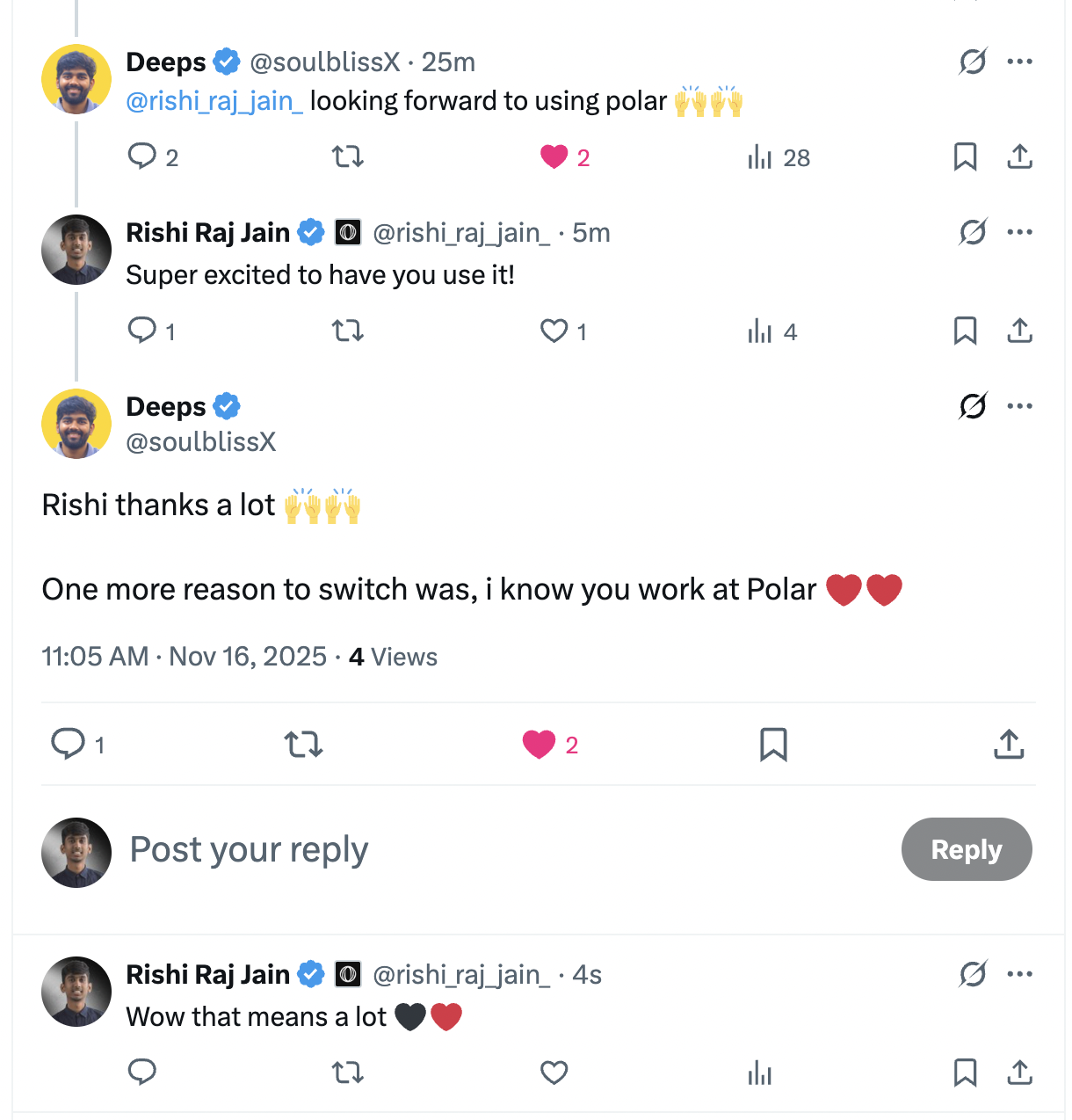 Community testimonial