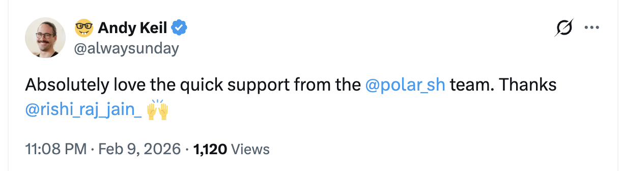 Community testimonial