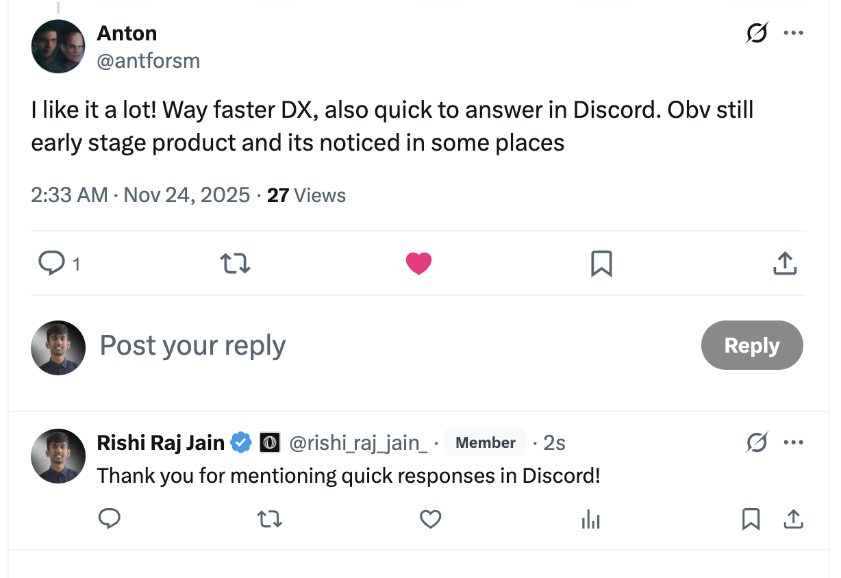 Community testimonial