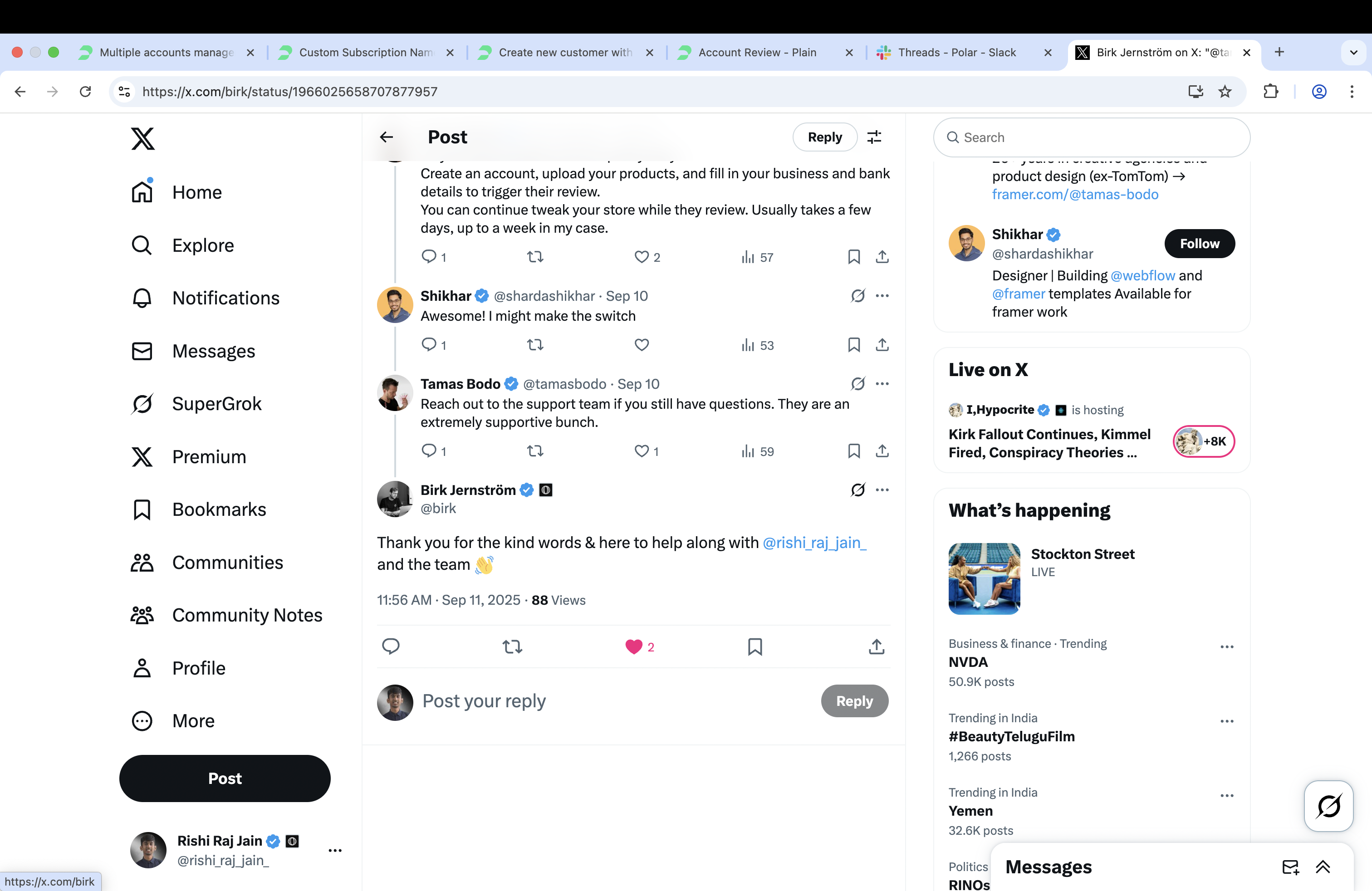 Community testimonial