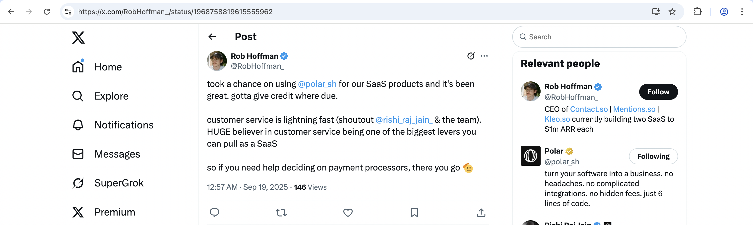 Community testimonial