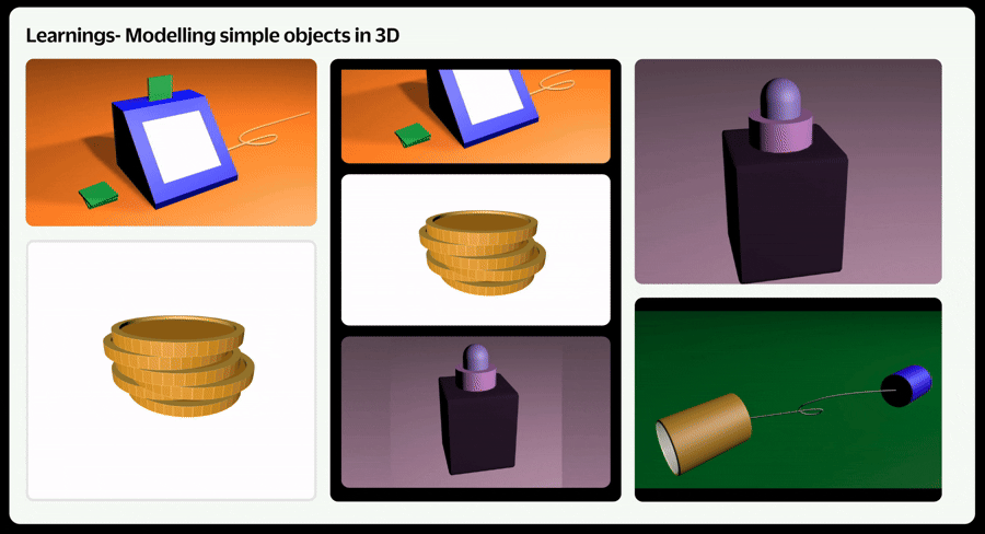3d modelling learnings