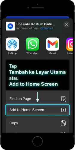 Tap Add atau Tambah