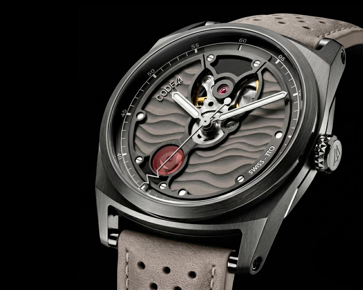 CODE41 Open Heart: automatic open-heart watch with Swiss movement