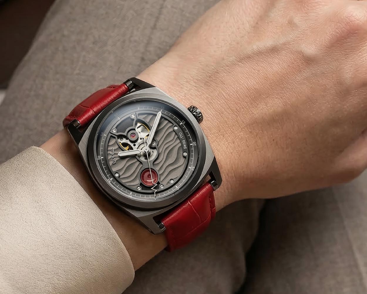 CODE41 Open Heart: automatic open-heart watch with Swiss movement