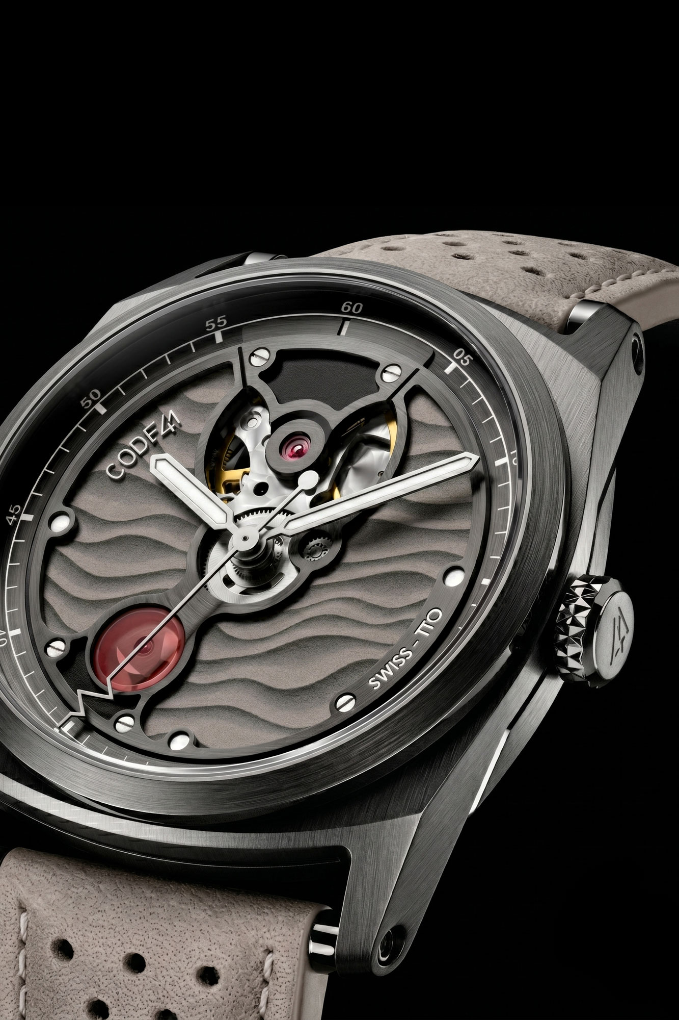 時計 ER automatic CODE41 Open Heart: automatic open-heart watch with Swiss movement